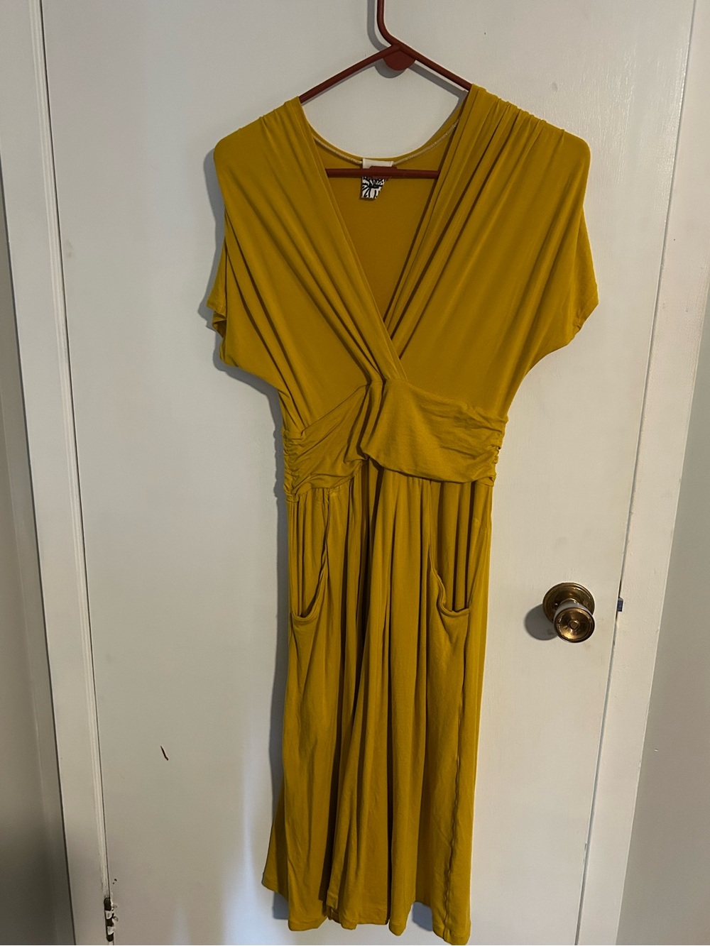 Marigold Yellow V-Neck Maxi Dress